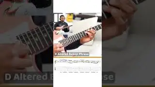 Altered Dominant Bebop Phrase #jazz #guitar