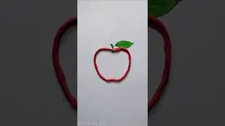 Red apple . #red #apple #viralvideo #art #drawing #trending #youtubeshorts #new #shorts #random