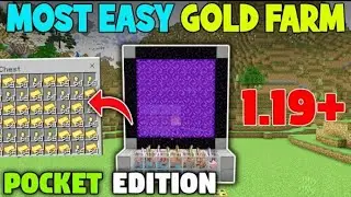 Most Easy Gold Farm Minecraft 1.19 | Pocket Edition|| HOW TO MAKE GOLD FARM IN MINECRAFT 1.19 HINDI