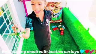 #shreyaneel Neel playing masti with favorite cartoys at new home BMT🩵❤️🤩💞✈️🛩️🛬🛫