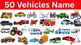 Learn different Types of Vehicle Names for Kids | Vehicles for Kids &ndash; Cars, Trucks & More 🚗 🚑  🚛 🚂 🚐