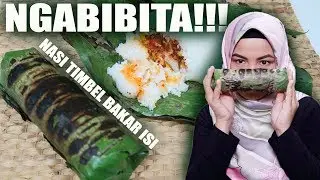 Masak & Makan NASI TIMBEL BAKAR ISI (Teri, Petai & Tempe)