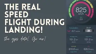 The Flight Real Time Landing Speed | GPS Data | Go Air | Reverse Thrust De-Acceleration
