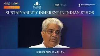 Sustainability Inherent In Indian Ethos | Bhupender Yadav | Raisina Dialogue 2023 | @Think20SouthAfrica