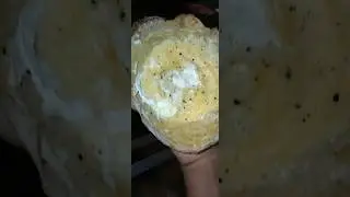 Eating an egg hopper #traditional food in Sri Lanka #shorts
