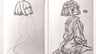 How to draw anime girl cute | easy drawing for beginners