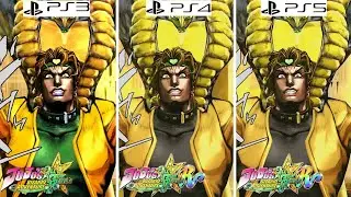 PS3 VS PS4 VS PS5 Graphics Comparison-JoJo's Bizarre Adventure All Star Battle VS All Star Battle R