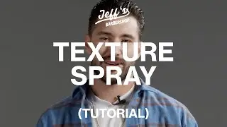 Jeff Wittek explains how to apply his Texture Spray | Hair Tutorial