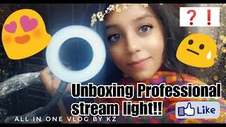 Unboxing my professional live stream ring light
