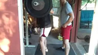 Dan Pope 1 and 1/2 Squats 285 x 2 reps