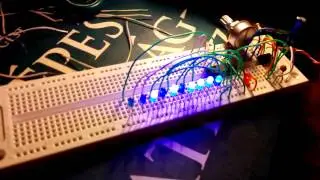 NE555 and 4040 IC Blue LEDs