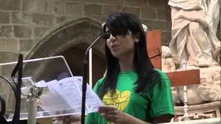 Il Vescovo di Alghero Bosa saluta i giovani a Santa Maria