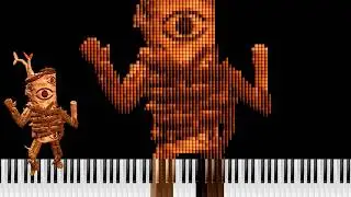 DOORS &ndash; Eyestalk Chase Theme 🎹 | Piano Remix + MIDI Art (The Great Outdoors OST) #piano #music