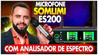 Super LANÇAMENTO Somlimi ES200 (Mic sem fio com Analisador de Espectro)