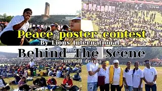 *Fun | drama*😝 BTS of PEACE POSTER CONTEST✨️ organized by Lions International || HS ||✨️ #vlog 