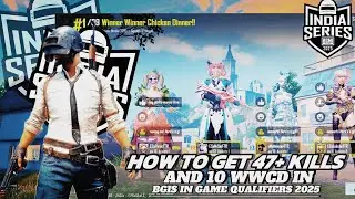BGIS 2025 IN GAME QUALIFIERS | 47+ KILSS WWCD GAMEPLAY ❤️| MATCH-1| MiSsiPlayz | BGMI