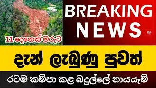 දැන් ලැබුණු පුවතක් | රටම කම්පා කළ බදුල්ලේ නායයෑම් | 11ක් මරුට | BREAKING NEWS | Sinhala News