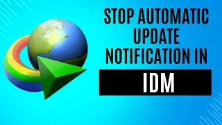 How to stop automatic update notification in IDM | Disable Update notification in IDM.