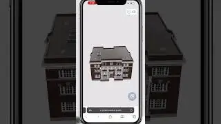 3D house model created with Web-AR.Studio #augmentedreality #AR #webAR
