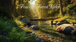 Soothing River Flow Sounds for Anxiety Relief and Restful Healing Sleep | For Better Sleep