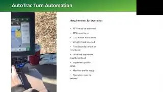 Precision Farming: AutoTrac Turn Automation