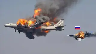 1 минуту назад! Шесть российских бомбардировщиков Ту-95 были сбиты украинской системой ПВО 