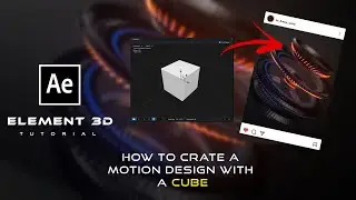 Element 3d tutorial hindi | after effects element 3d motion design tutorials | element 3d instagram