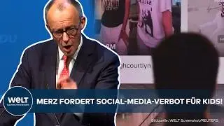 FRIEDRICH MERZ: Bundeskanzler fordert Social-Media-Verbot f&uuml;r Kinder! 