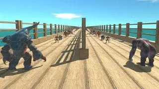 Goro Vs Ranthorn Duo Deathrun - Animal Revolt Battle Simulator