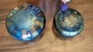 Dual Tongue Drums - 11.5" Galaxy with 9" Tree of Life