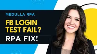 RPA Tutorial: Automate Facebook Login Error Test Using Excel Data | Medulla RPA for Beginners