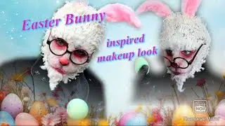 Transforming into an inspired Easter Bunny sfx makeup look tutorial.