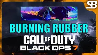 Визитная карточка Burning Rubber из BO7 (все 6 визитных карточек Burning Rubber из Black Ops 7)
