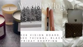 2026 Vision Board Prep, Since 74 UNBOXING, Black Friday Shopping ( Quince, Gym Shark, Amazon)