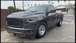 (2019 - 2023) 5th Gen Dodge Ram Conversion Front End on a (2009 - 2018) 4th Gen Dodge Ram Single Cab