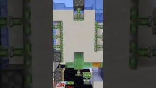Fastest 3&times;3 Seamless Slime Door (198b) #minecraft