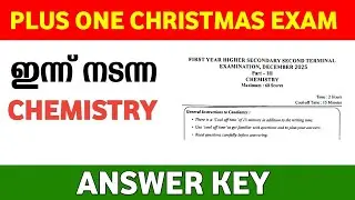 Plus One Chemistry Christmas Exam Answer Key 2025 | Plus One Chemistry  Exam Answer Key