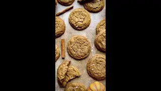 Chewy Brown Butter Maple Pumpkin Cookies