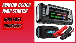 REVIEW (2025): AVAPOW 8000A Jump Starter. Features