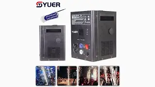 YUER&trade; 750W Cold Spark Firework Machine DMX512 For DJ Wedding Celebration And Remote Control