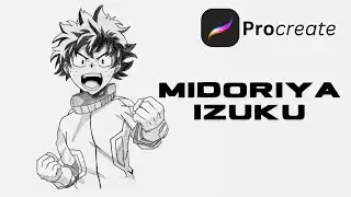 Midoriya Izuku Drawing #myheroacademia #procreate #animeart