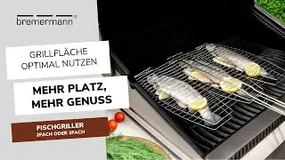 Mehrere Fische gleichzeitig grillen -  Frischgriller - 3fach - 2fach | bremermann