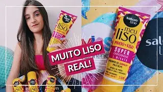 TESTEI O SUPER CONDICIONADOR MUITO + LISO 1 MINUTO SALON LINE l LAN&Ccedil;AMENTO BOMB&Aacute;STICO