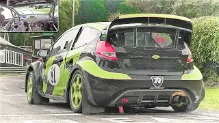 600Hp/900Nm Ford Fiesta Cosworth 4x4 || ONBOARD Rallycross Monster
