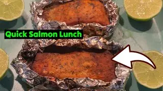 Quick Salmon Lunch in Gourmia FoodStation Smokeless Grill 🟡 Cooking Gizmos