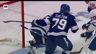 Sam Lafferty crosschecking on Ross Colton - Tough Call Suspension Recommendation