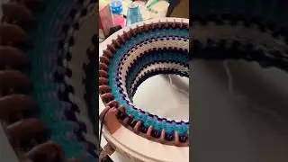 Making my first hat on Sentro knitting machine 46 needle.