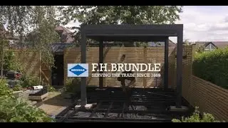 F.H.Brundle | Outdure QwickBuild customer case study | Designer Exterior deck frame with Millboard