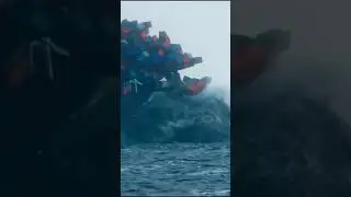 Big ship VS Ocean Power 🔥 🚢 #trending #viral #shorts #ytshorts #accident #marinelife #ships