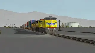 ORTS: Fast UP C44ACM #7014 SB ILTLB-04 At Mojave, CA